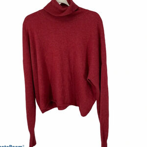 Magaschoni cashmere boxy sweater M L cowl neck luxury